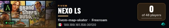NEXO LS live status badge