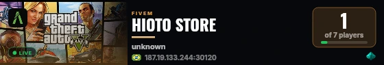 HIOTO STORE live status badge