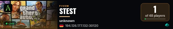 STEST live status badge