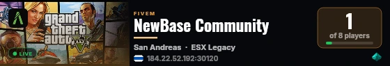 NewBase Community live status badge