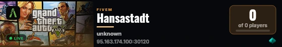 Hansastadt live status badge