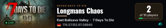 Longmans Chaos live status badge