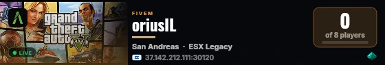 oriusIL live status badge