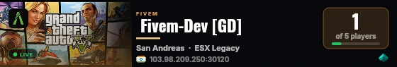  Fivem-Dev [GD] live status badge