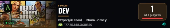 DEV live status badge