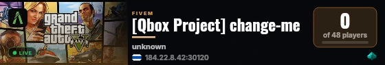 [Qbox Project] change-me live status badge