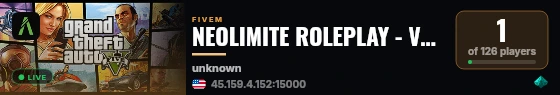 NEOLIMITE ROLEPLAY - V1.8 | Nouvelle Génération live status badge