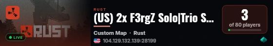 (US) 2x F3rgZ Solo|Trio SmallGrid 27/8 1 hour ago live status badge