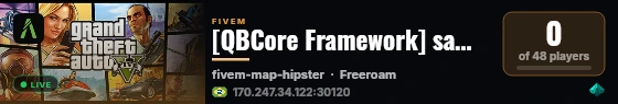 [FiveM Basic Server] change-me live status badge