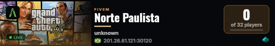 Norte Paulista live status badge