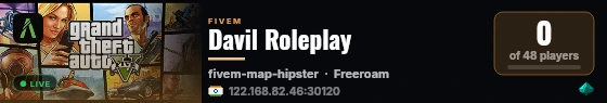 Davil Roleplay live status badge
