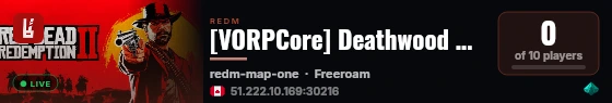 [VORPCore] Deathwood County live status badge