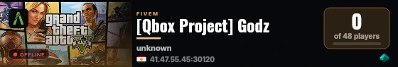 [Qbox Project] Godz live status badge