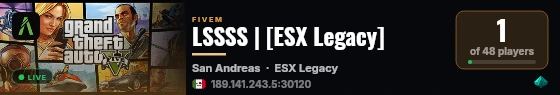 LSSSS | [ESX Legacy] live status badge