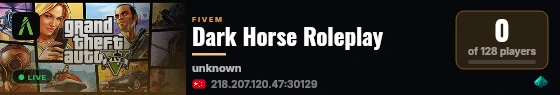 Dark Horse Roleplay live status badge