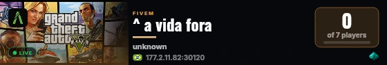 ^ a vida fora live status badge