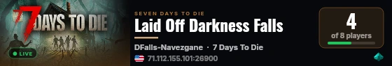 Laid Off Darkness Falls live status badge