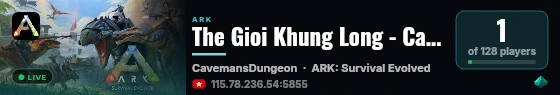 The Gioi Khung Long - Cavemans Dungeon - PVP - (v361.7) live status badge