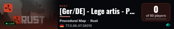 [Ger/DE] - Lege artis - PVE/PVP Zones und Raid Zeiten live status badge