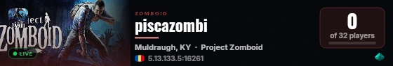 piscazombi live status badge