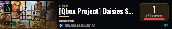 [Qbox Project] Daisies Server live status badge