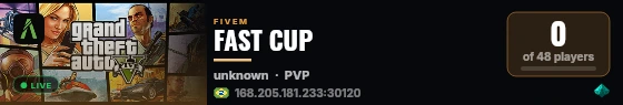 FAST CUP live status badge