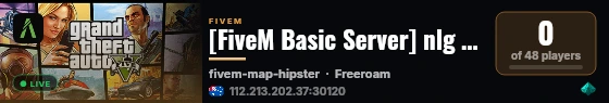 [FiveM Basic Server] nlg test seber live status badge