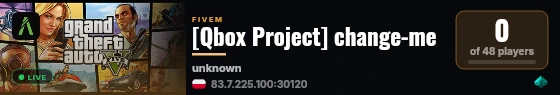 [Qbox Project] change-me live status badge