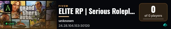ELITE RP | Serious Roleplay live status badge