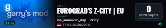 EUROGRAD'S Z-CITY | EU live status badge