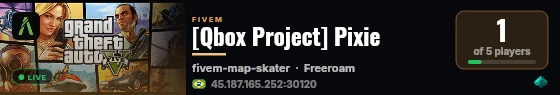 [Qbox Project] Pixie live status badge