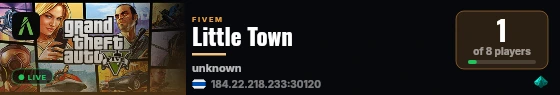 Little Town live status badge