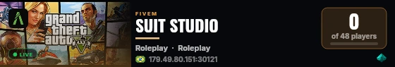 SUIT STUDIO live status badge