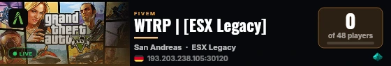 WTRP | [ESX Legacy] live status badge