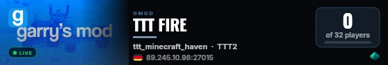 TTT FIRE live status badge