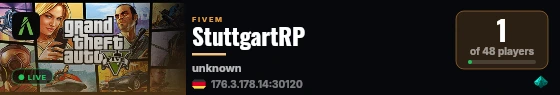 StuttgartRP live status badge