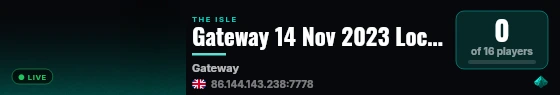 Gateway 14 Nov 2023 Local live status badge