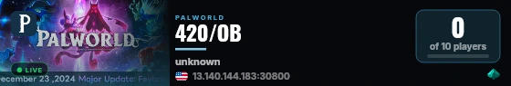 420/OB live status badge