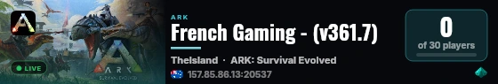 French Gaming - (v361.7) live status badge
