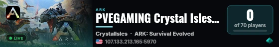 PVEGAMING Crystal Isles - discord.gg/qyfsTnr5GQ - (v361.7) live status badge