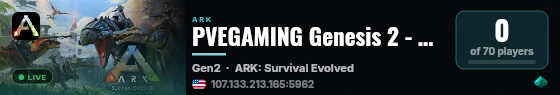 PVEGAMING Genesis 2 - discord.gg/qyfsTnr5GQ - (v361.7) live status badge