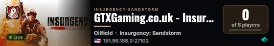 GTXGaming.co.uk - Insurgency live status badge