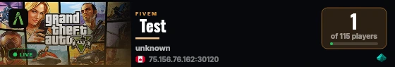  Test live status badge
