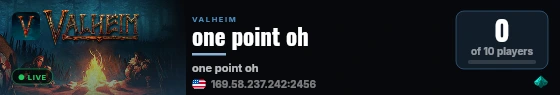 one point oh live status badge