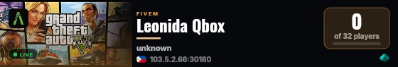 Leonida Qbox live status badge