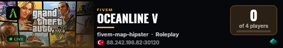 OCEANLINE V live status badge