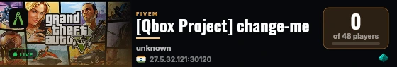 [Qbox Project] change-me live status badge