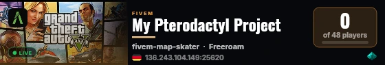 My Pterodactyl Project live status badge