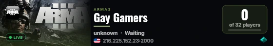 Gay Gamers live status badge