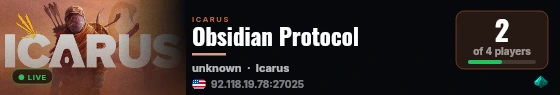 Obsidian Protocol live status badge